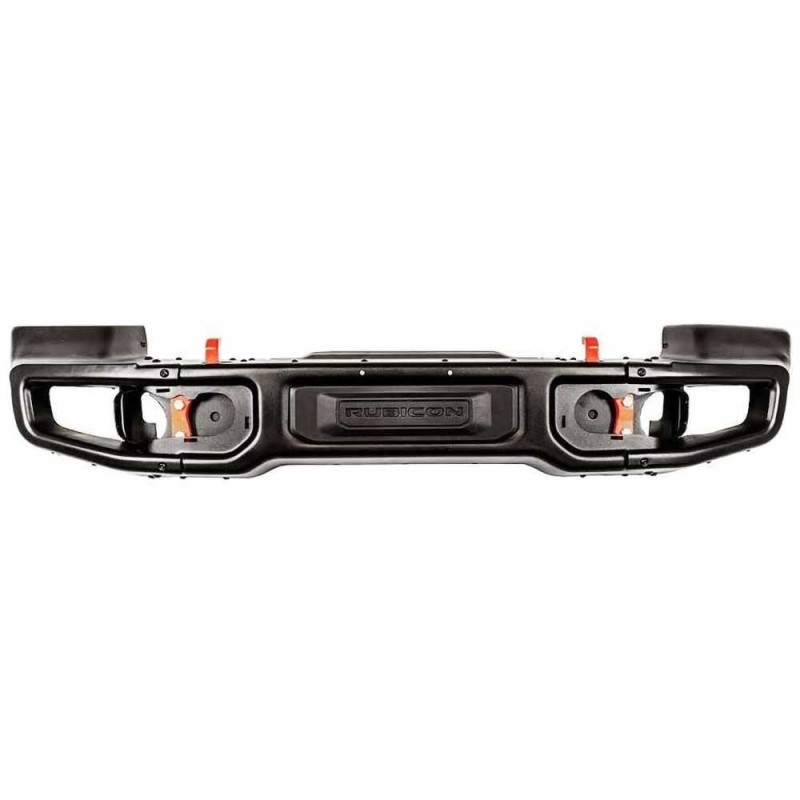 Paraurti anteriore interamente in acciaio con piastra per verricello