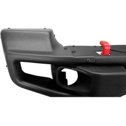 Paraurti anteriore interamente in acciaio con piastra per verricello