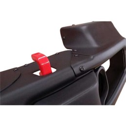 Paraurti anteriore interamente in acciaio con piastra per verricello