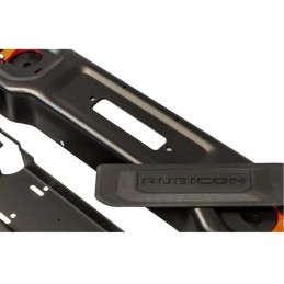 Paraurti anteriore in acciaio dritto con piastra a verricello