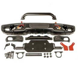 Paraurti anteriore in acciaio con bull bar e piastra del verricello