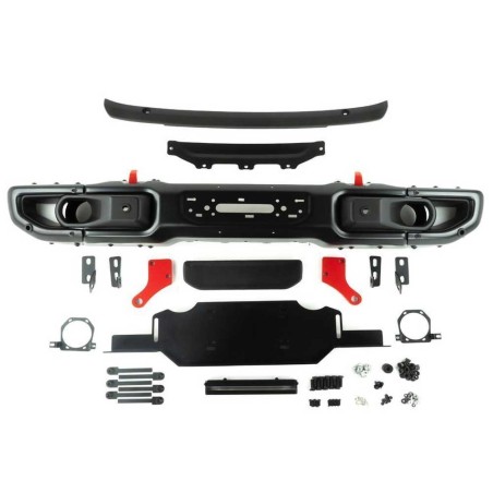 Paraurti anteriore in alluminio con piastra verricello