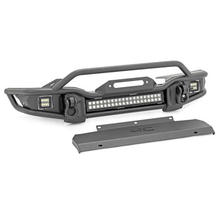 Paraurti anteriore tubolare con skid plate e luci LED