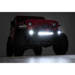Paraurti anteriore tubolare con skid plate e luci LED