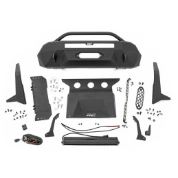 Paraurti anteriore in acciaio con skidplate