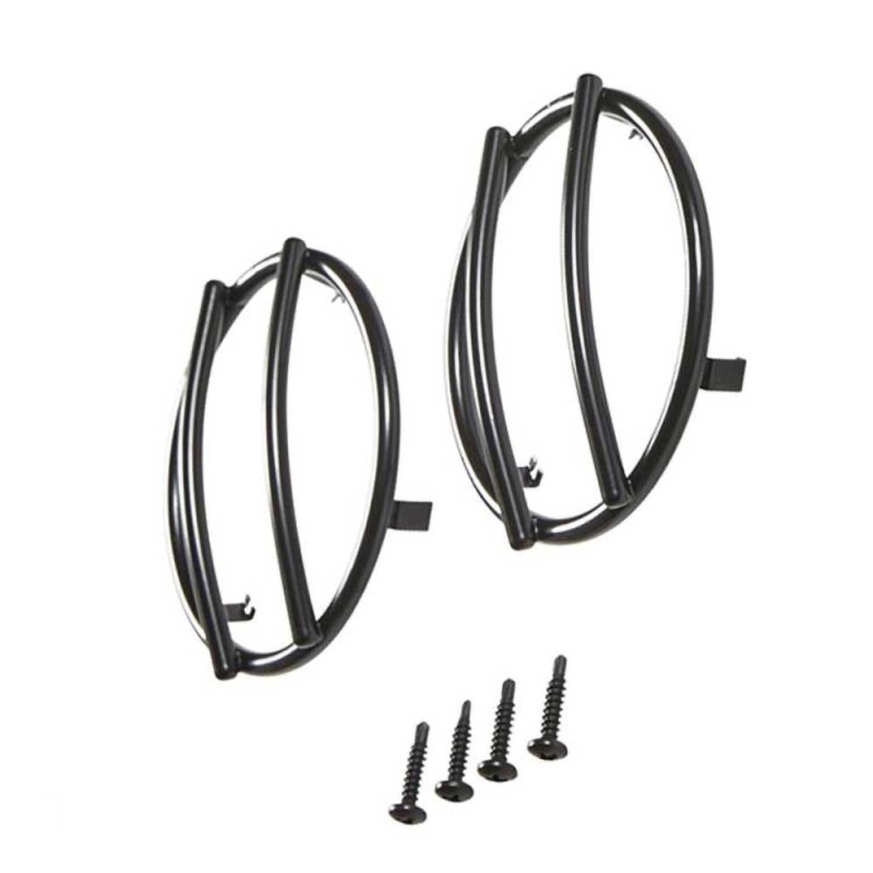 Protezioni indicatori di direzione anteriori acciaio nero