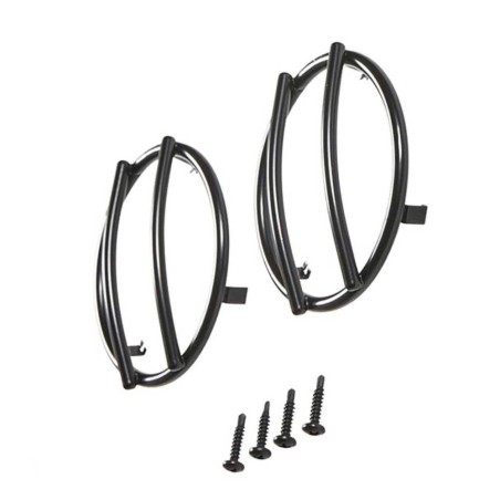 Protezioni indicatori di direzione anteriori acciaio nero