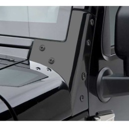 Staffe per parabrezza in acciaio nero