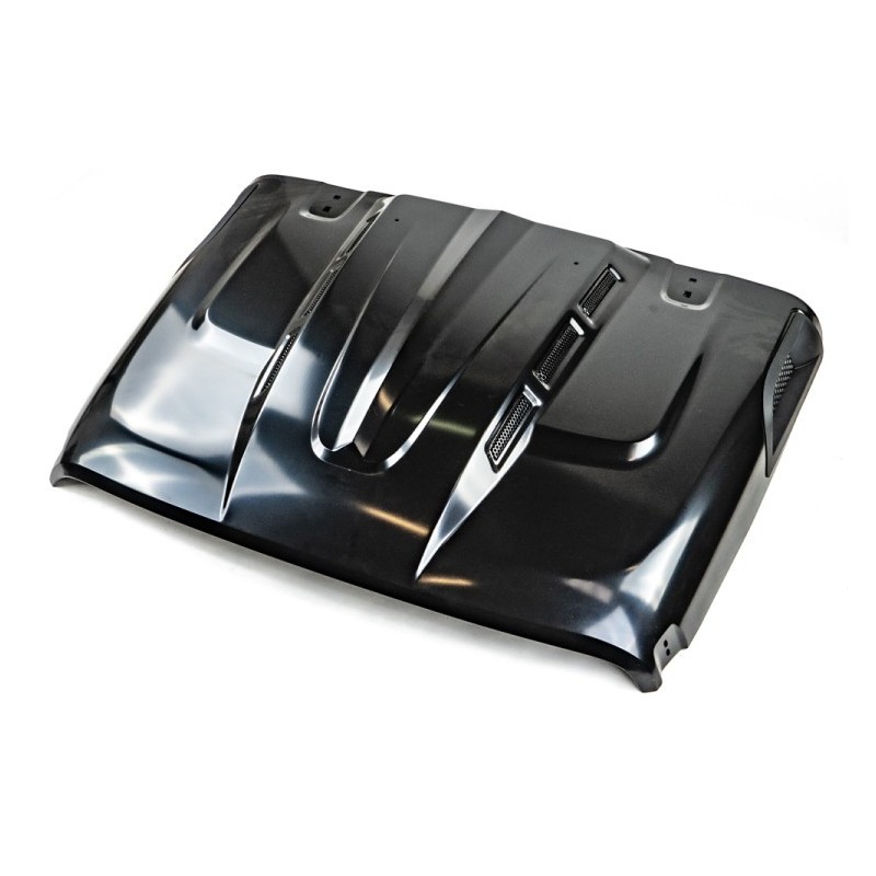 Cofano frontale in acciaio nero opaco Avenger Bonnet