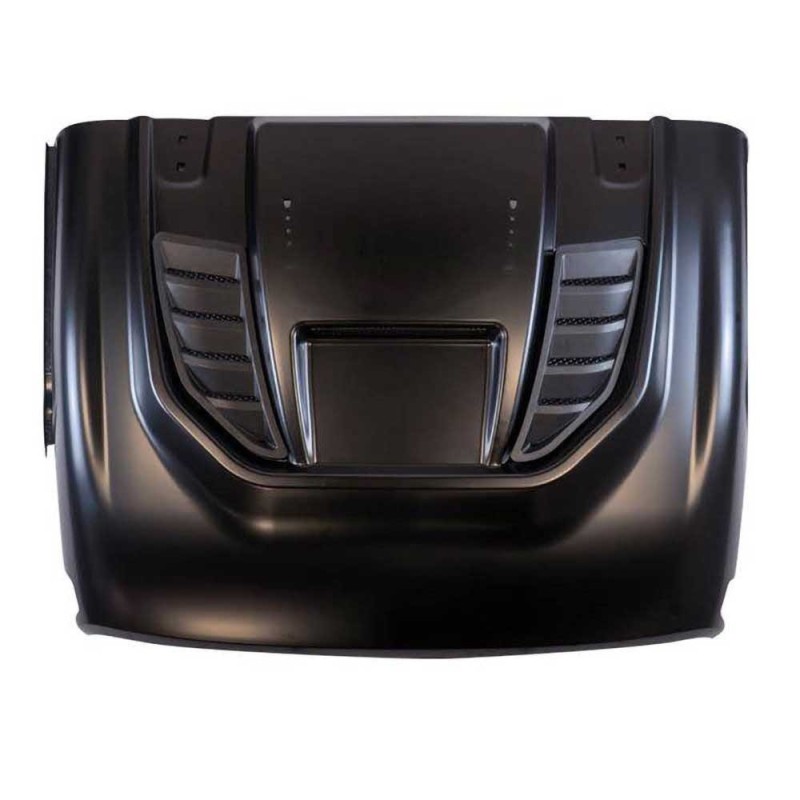 Cofano in acciaio nero opaco Bicaz