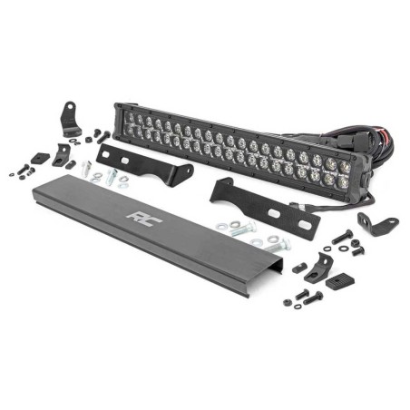 Kit paraurti nascosto a LED barra luminosa 20" Bianco DRL Black Series