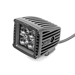 Luci LED Cree quadrate da 2" con kit DRL bianco Black Series