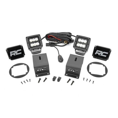 Luci a LED quadrate Cree 2" Spot Beam kit RBlack Series