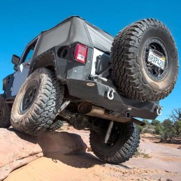 Paraurti posteriore in acciaio con portapneumatico XRC