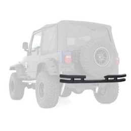 Paraurti posteriore in acciaio nero