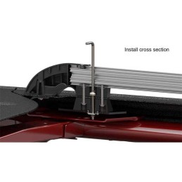 Kit guide principali per portapacchi argento Nebo