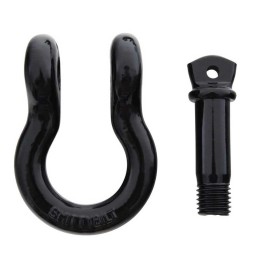 Anello a D nero 3/4"