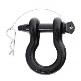 Anello a D a sgancio rapido nero 7/8"