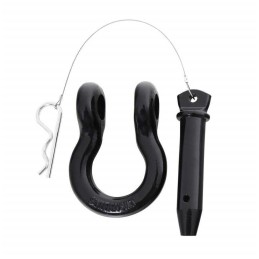 Anello a D a sgancio rapido nero 7/8"