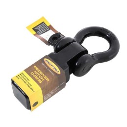 Grillo con anello a D montato su ricevitore acciaio nero