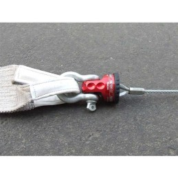 ProLink con perno in titanio e protezione in gomma rosso