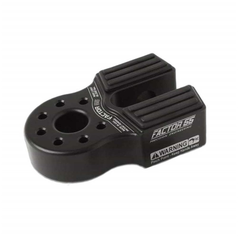 Flatlink con perno in titanio e protezione in gomma nero