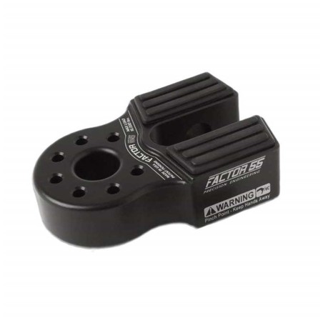 Flatlink con perno in titanio e protezione in gomma nero