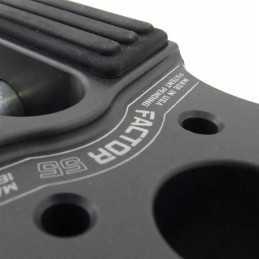 Flatlink con perno in titanio e protezione in gomma nero