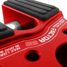 Flatlink con perno in titanio e protezione in gomma rosso