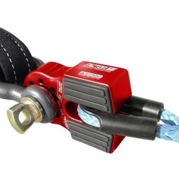 Flatlink con perno in titanio e protezione in gomma rosso