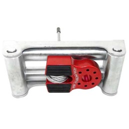 Flatlink con perno in titanio e protezione in gomma rosso