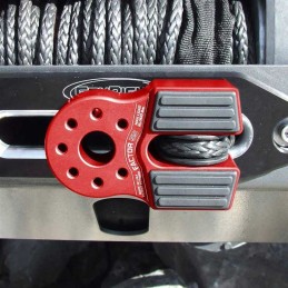 Flatlink con perno in titanio e protezione in gomma rosso