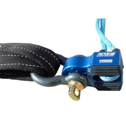 Flatlink con perno in titanio e protezione in gomma blu