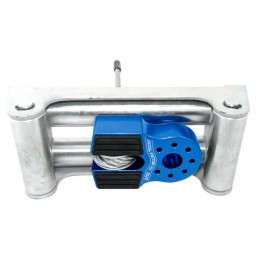 Flatlink con perno in titanio e protezione in gomma blu