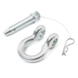 Anello a D a sgancio rapido argento 3/4"