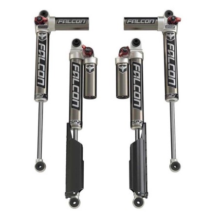 Kit ammortizzatori Falcon SP2 3.3 Fast Adjust Piggyback Petrol Lift 0-1.5"