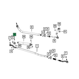 Bullone di montaggio dello stabilizzatore di sterzo