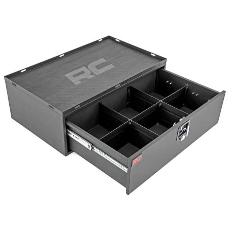 Contenitore in metallo con cassetto estraibile e chiudibile a chiave