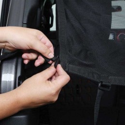 Mantello in rete sui lati e sul retro