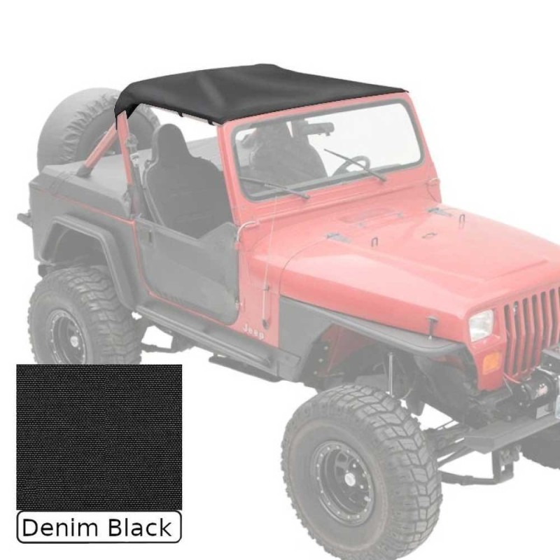 Top morbido slip Denim Black