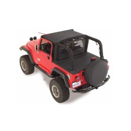 Top morbido slip Denim Black