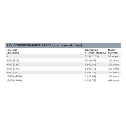 Verricello con fune sintetica 12 000 lbs Zeon 12-S Platinum