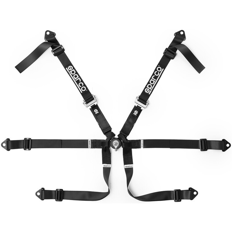 Cintura di sicurezza 6 punti 2" monoposto Formula H-8 (FIA, Hans)