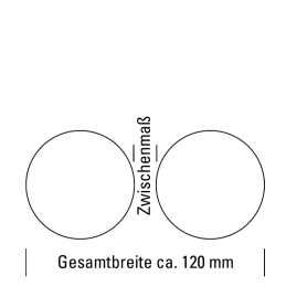 Collettore di scarico 2x45mm