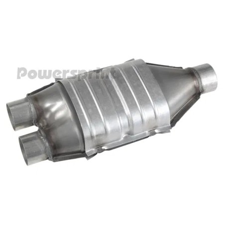 Catalizzatore con 200 CPSI HP Sport 2 in 1 parallelo 57mm Ø - 2.25"