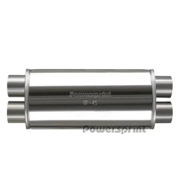 Silenziatore ovale HF-45 Ø 2x63.5 mm