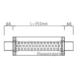 Silenziatore rotondo HF-35 Ø 70 mm