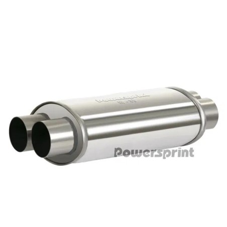 Silenziatore ovale HF-35 Ø 2x70 mm