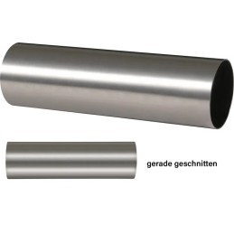 Terminale di scarico dritto in acciaio inox 90 mm Ø