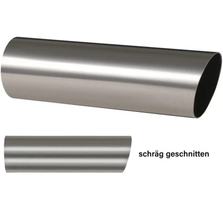 Terminale di scarico angolato in acciaio inox 90 mm Ø